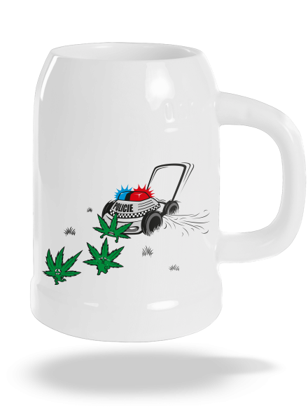 Ganja krize půllitr White