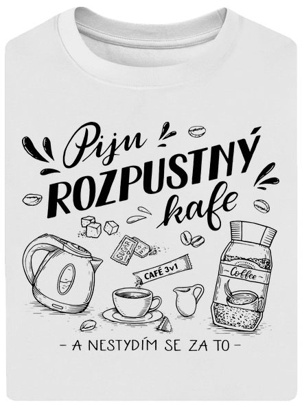 B12: Piju rozpustný unisex tričko oversized White