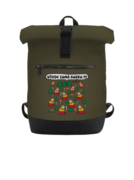 Všude samá babka batoh Military Green