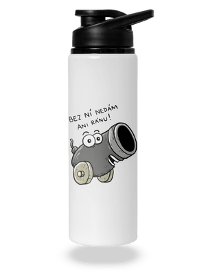 Dělo a koule lahev na vodu White