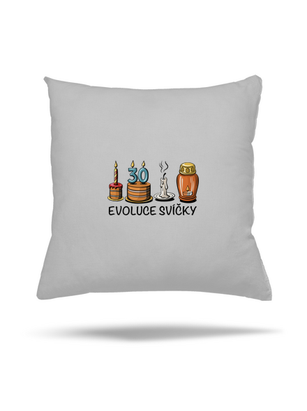 Evoluce svíčky polštář Pacific Grey
