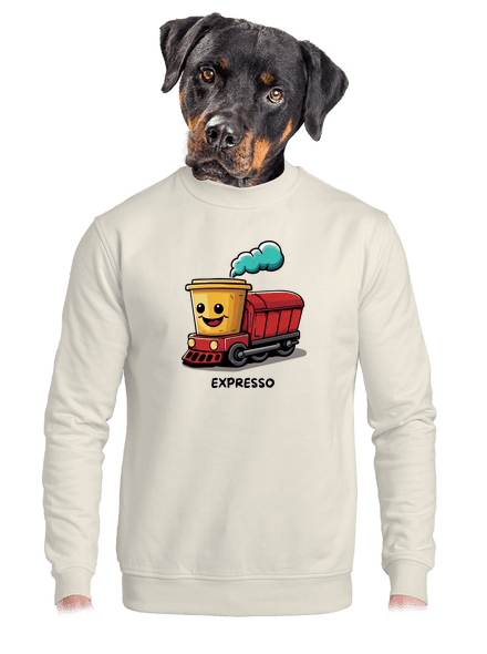 Expresso unisex mikina bez kapuce Off White