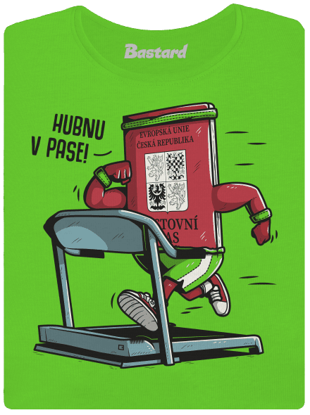 Hubnu v pase dámské tričko Apple Green