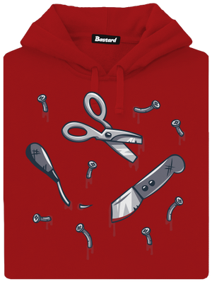 Halloween nářadí dámská mikina klokanka Red Mal