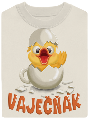 Vaječňák unisex mikina bez kapuce Off White