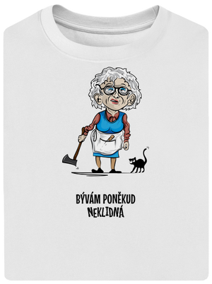 Neklidná - vlastní text unisex tričko oversized White