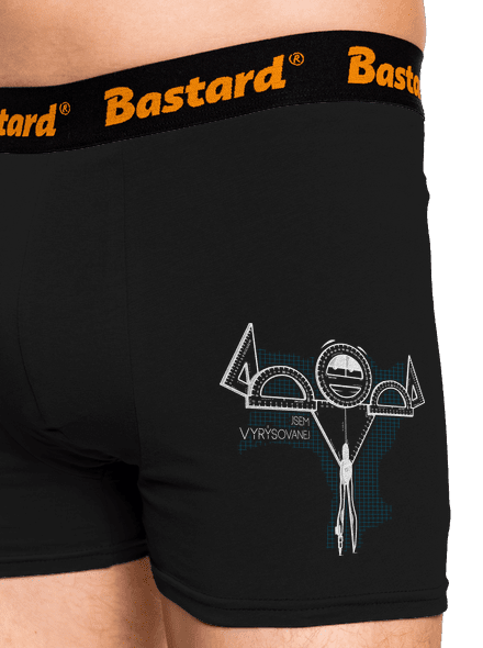 Vyrýsovanej boxerky Black