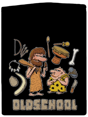 Oldschool pánská mikina na zip Black