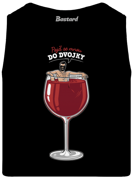 Do dvojky pánské tílko Black