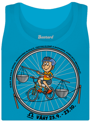Cyklistický horoskop: Váhy dámské tílko klasické Blue Atol
