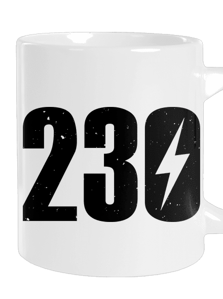 230 V velký hrnek White