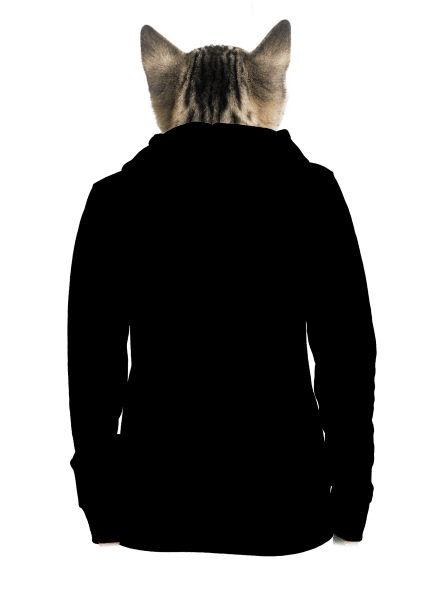 Párty dům dámská mikina na zip Black