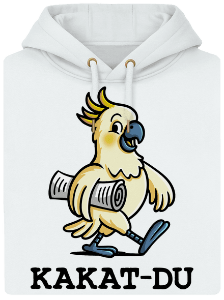 Kakat-du unisex mikina premium Snowwhite