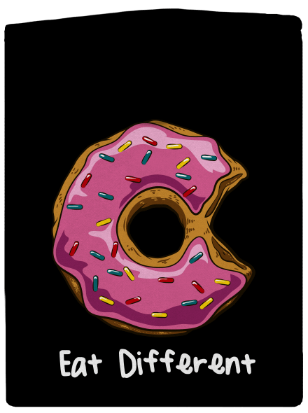 Eat different dámská mikina na zip Black