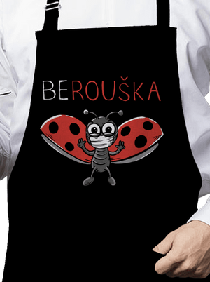 Berouška zástěra Black