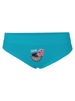 Ve formě dámské kalhotky Turquoise
