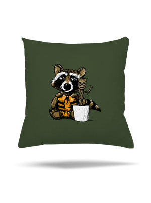 Strážci galaxie polštář Olive Green