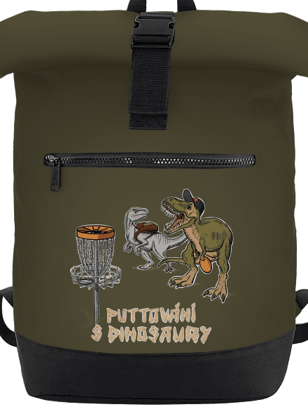 Puttování s dinosaury batoh Military Green