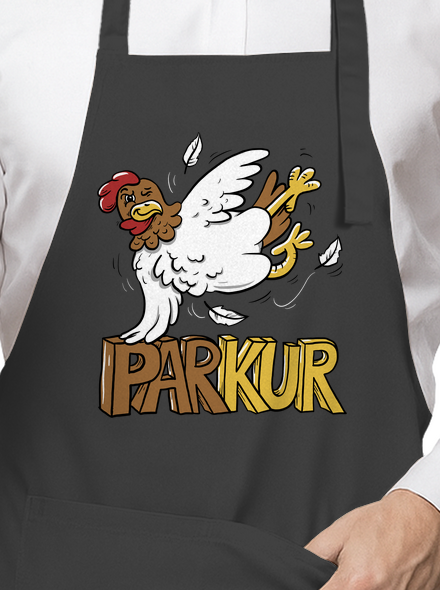 Parkur zástěra Dark Grey