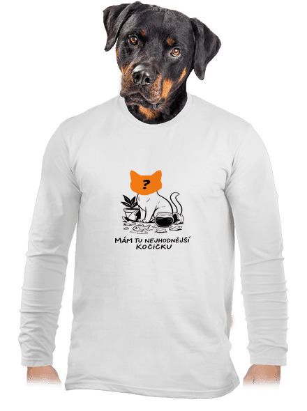 Mám nejhodnější kočičku pánské dlouhý rukáv White