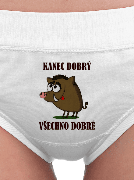 Kanec dobrý dámské kalhotky White