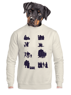 unisex mikina bez kapuce