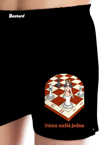 Dáma nahá jedna pánské trenky Black