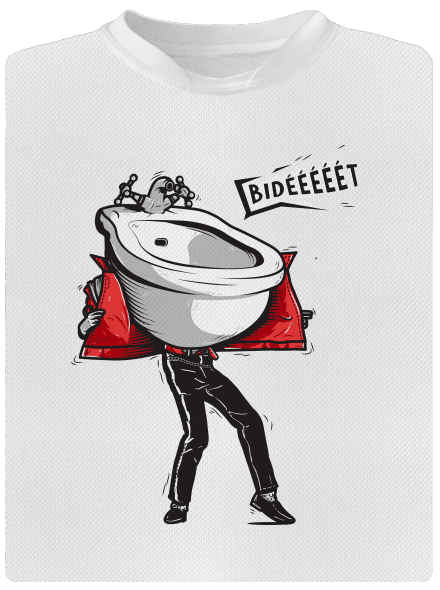 Bidet dětské sportovní tričko White