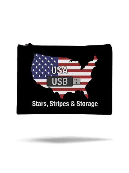 USA a USB taštička Black