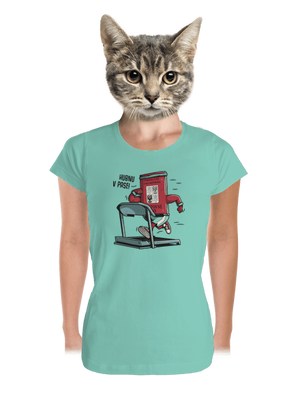 Hubnu v pase dámské tričko premium Mint Mal