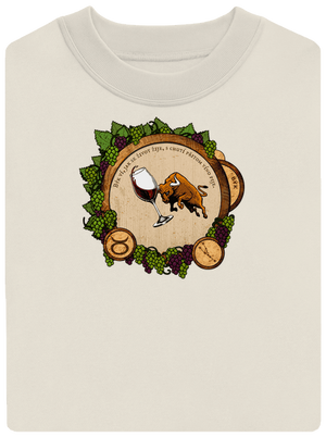 Vinný horoskop: Býk unisex mikina bez kapuce Off White