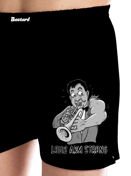 Louis Armstrong pánské trenky Black