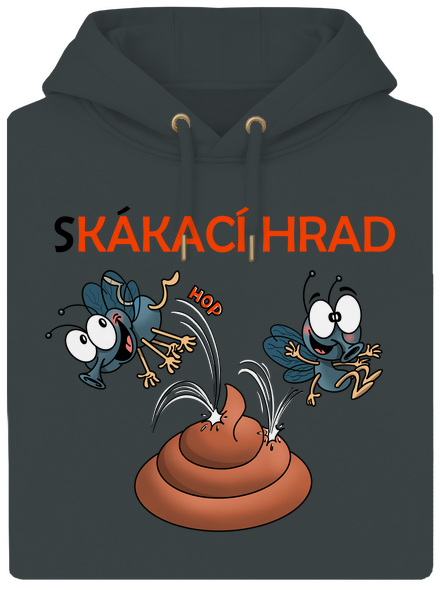 Skákací hrad unisex mikina premium Charcoal