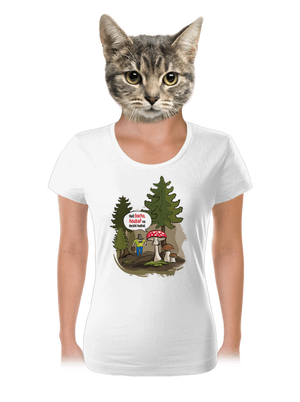 Bacha houbař dámské tričko White