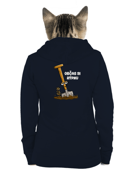 Občas si rýpnu dámská mikina na zip Navy Mal