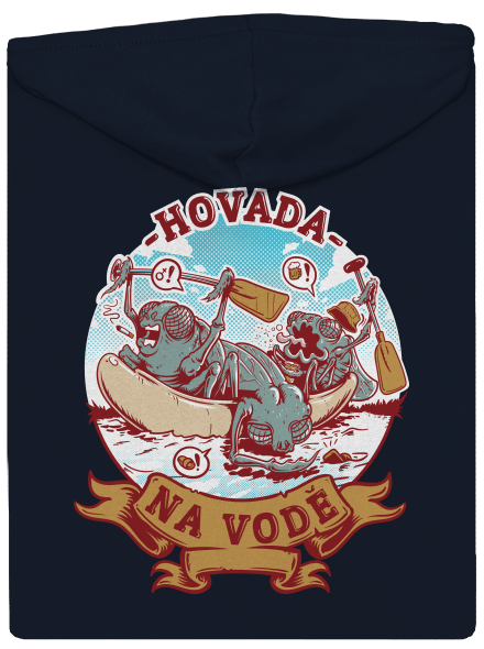 Hovada na vodě dámská mikina na zip Navy Mal