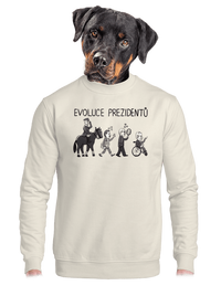 unisex mikina bez kapuce