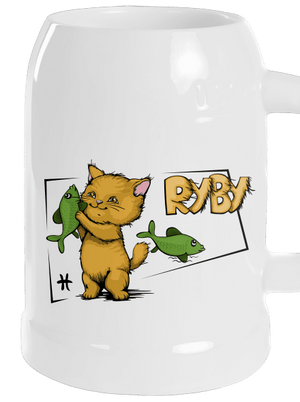 Kočičí horoskop: Ryby půllitr White