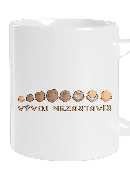 Vývoj nezastavíš velký hrnek White