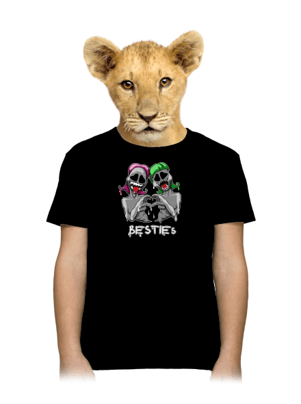 Besties dětské tričko Black
