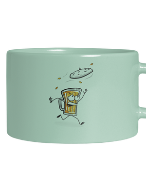 Čepice hrnek makronka Mint Macaron