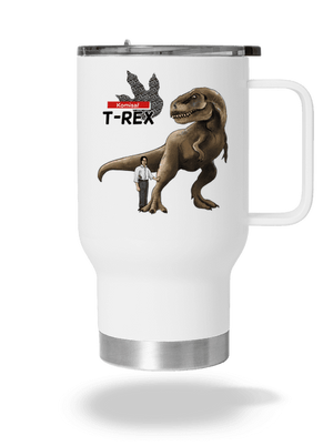 Komisař T-Rex termohrnek White