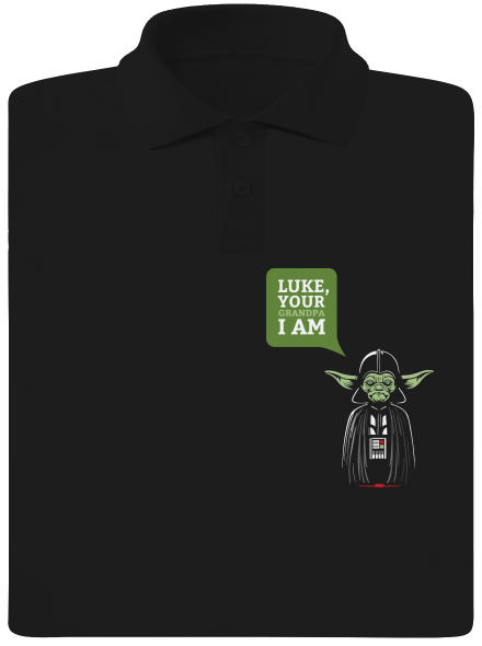 Mr. Yoda: Your grandpa I am pánská polokošile Black