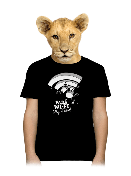 Padá wi-fi dětské tričko Black