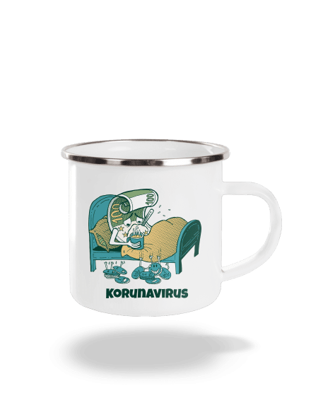 Korunavirus v posteli plecháček White