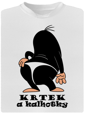 Krtek a kalhotky dětské sportovní tričko White