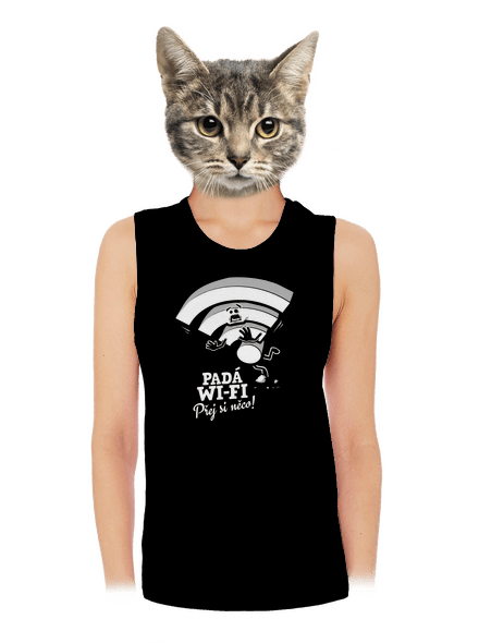 Padá wi-fi dámské tílko volné Black