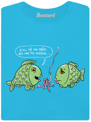 Háček dámské tričko s lemem Blue Atol