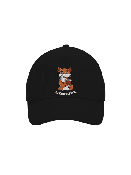 Vínová Alkoholiška kšiltovka baseballka Black
