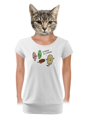 dámské tričko s lemem